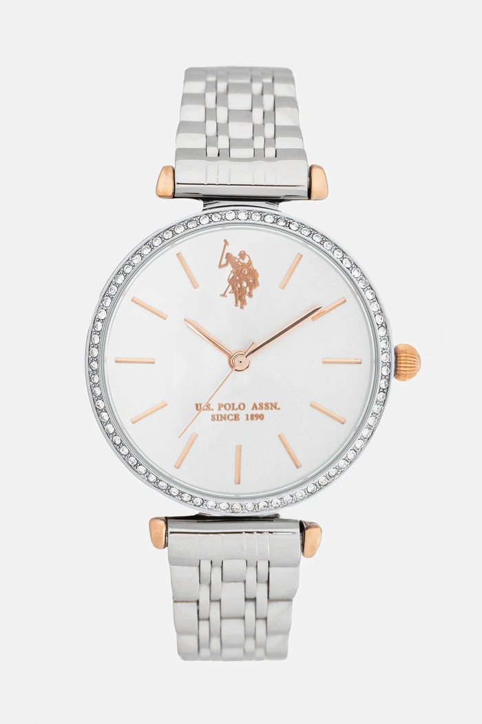 Ρολόι U.S. Polo Assn. ELEONOR ασημί USP8165ST