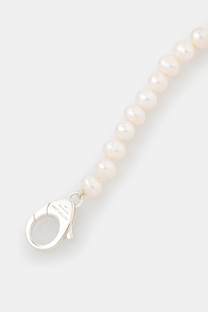 Браслет HATTON LABS Pearl Bracelet M HL.W4.502.01 срібний AW24