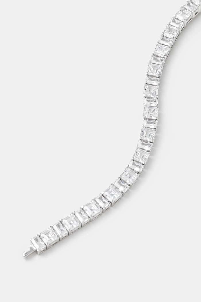 Ασημένιο βραχιόλι HATTON LABS Puzzle Tennis Bracelet HL.W4.854.01 ασημί AW24