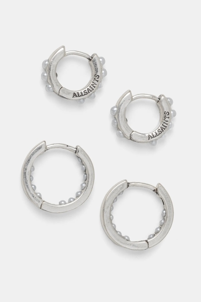 AllSaints orecchini argento 37477527SLV041