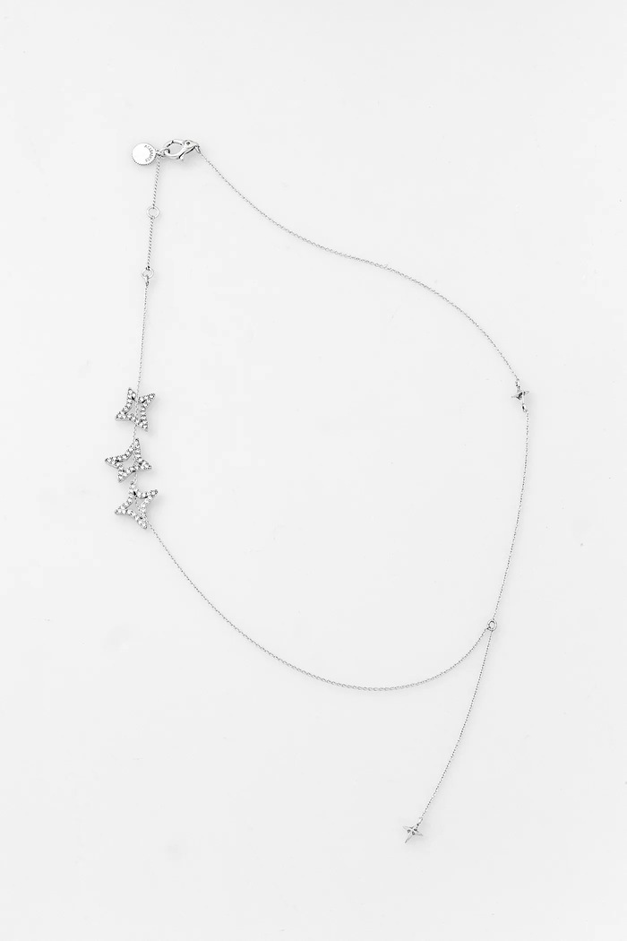AllSaints colier argintiu 501609SLV041