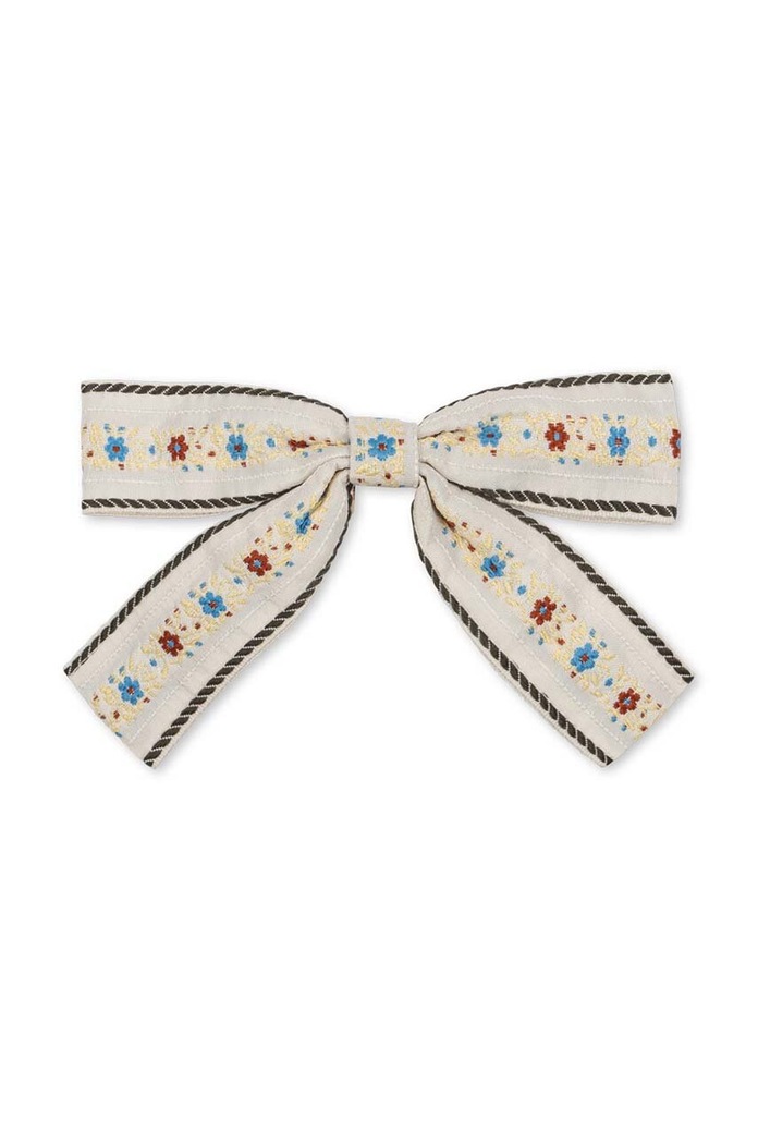 Dječja ukosnica za kosu Konges Sløjd RIBBON BOWIE HAIR CLIP KS101646 bijela AW24
