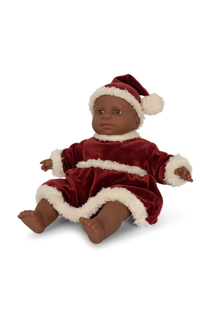 Obleček pro panenky Konges Sløjd DOLL CHRISTMAS DRESS GRS červená KS101947