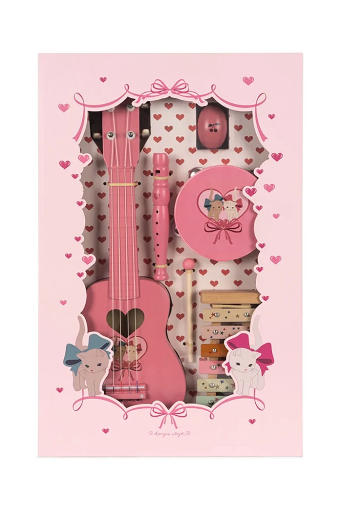 Konges Sløjd zestaw instrumentów muzycznych ALL I WISH FOR - MUSIC FSC różowy KS102171.G