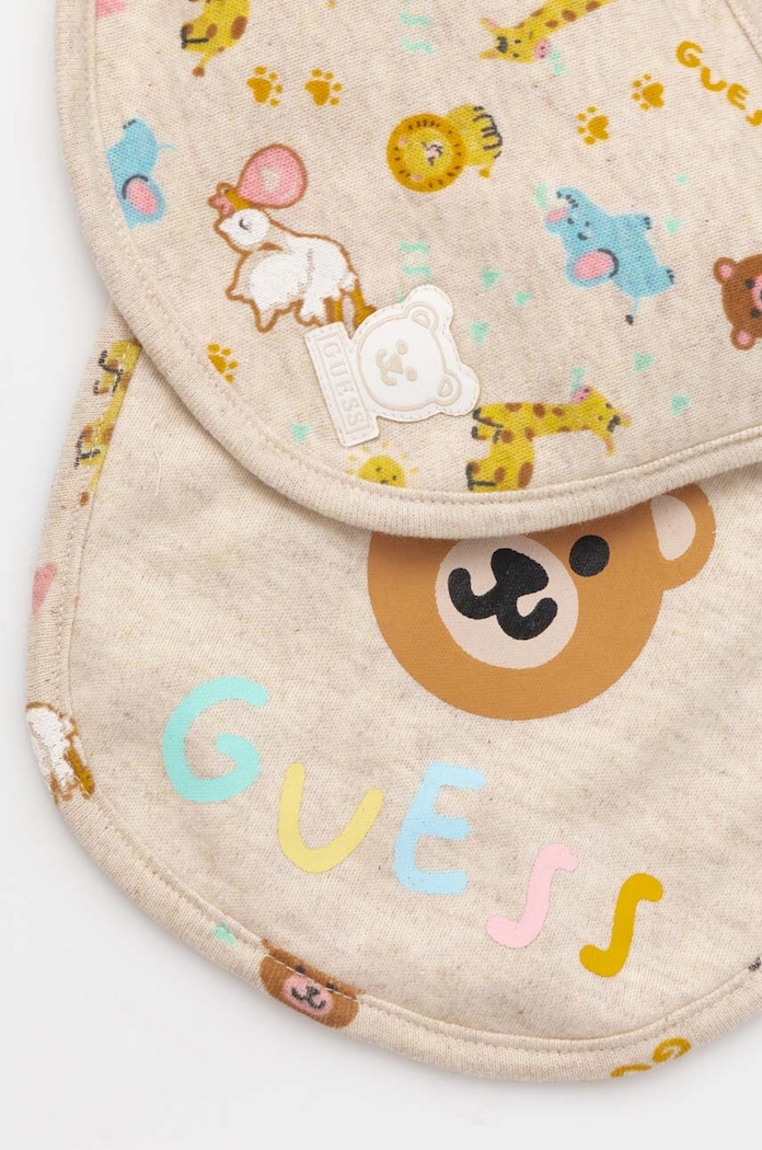 Podbradnjak za bebe Guess 2-pack H4YZ10.KAE10.9BYH bež AW25