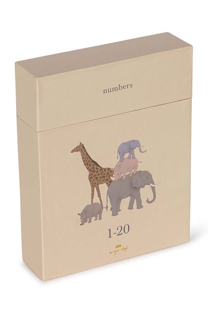 Konges Sløjd cărți educative CARDBOARD LEARNING CARDS FSC bej KS101449