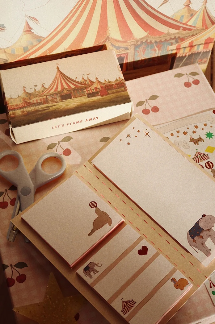 Sada psacích potřeb Konges Sløjd STATIONERY SET béžová KS101692