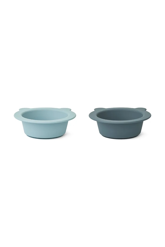 Liewood tálak készlete Peony Suction Bowl 2 db kék LW15103
