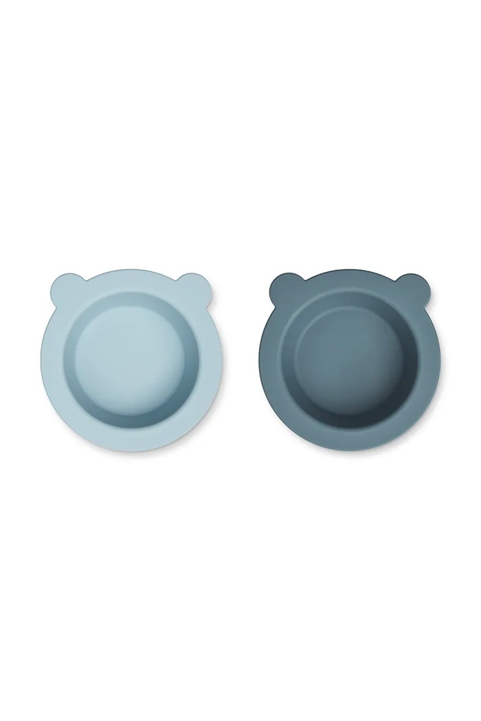 Liewood tálak készlete Peony Suction Bowl 2 db LW15103 kék AA00