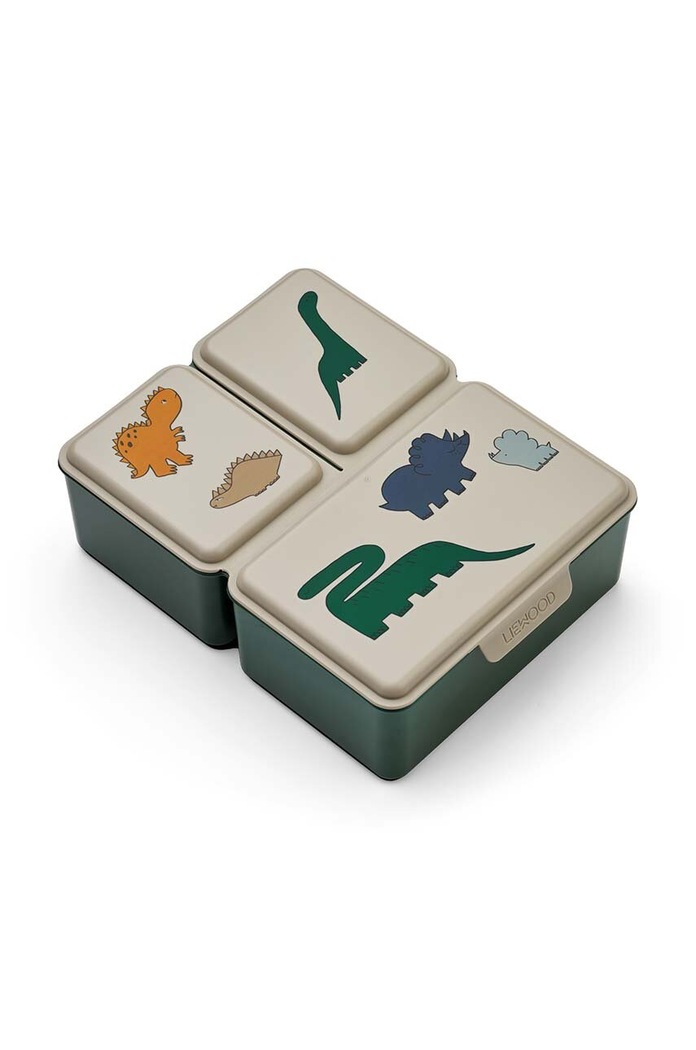 Liewood lunchbox dziecięcy Driss Lunchbox zielony LW19266