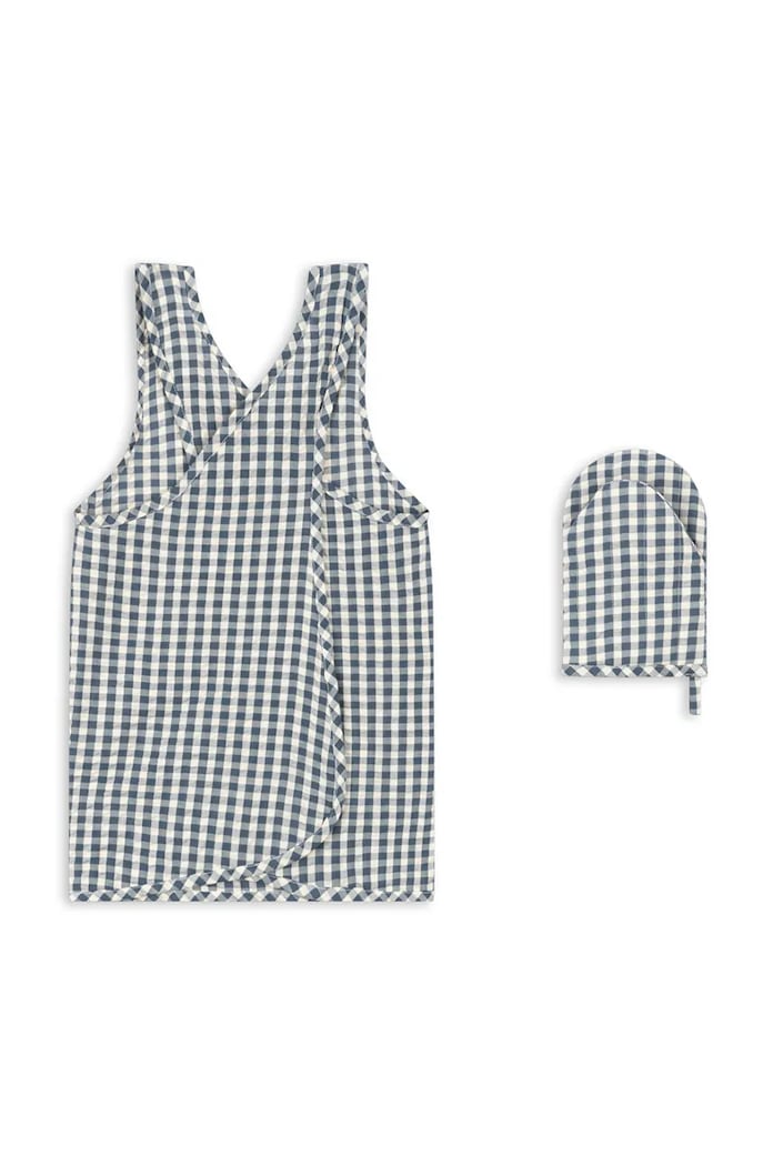 Konges Sløjd Fartuch dziecięcy KIDS APRON SET KS102010 granatowy AW24