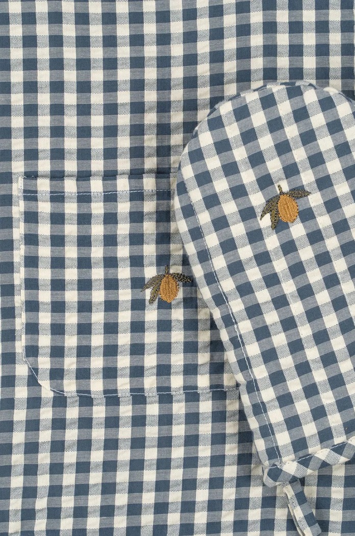 Chłopiec Konges Sløjd Fartuch dziecięcy KIDS APRON SET KS102010 granatowy