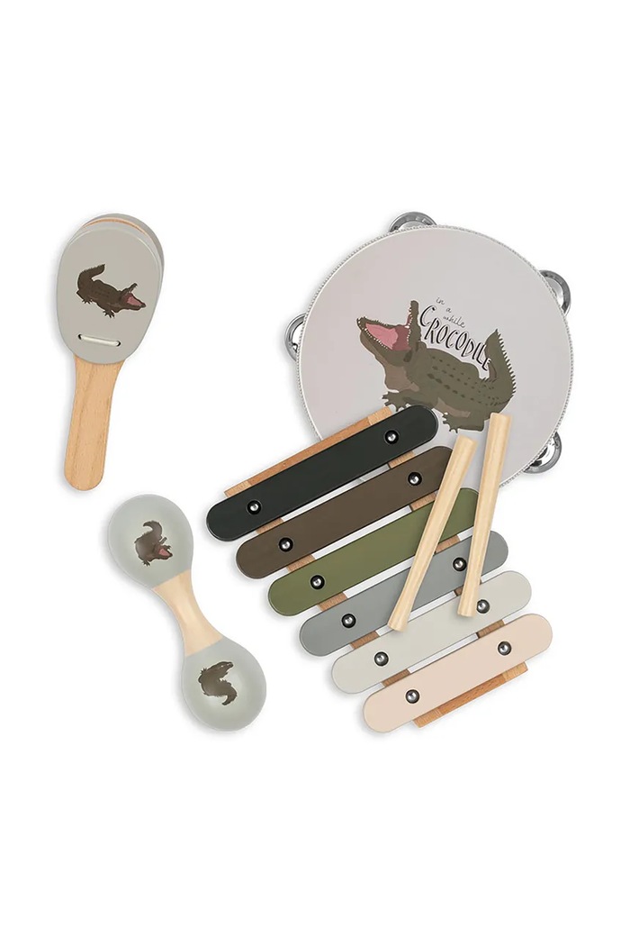 Sada hudebních nástrojů Konges Sløjd WOODEN MUSIC SETS FSC KS102148 zelená AW24