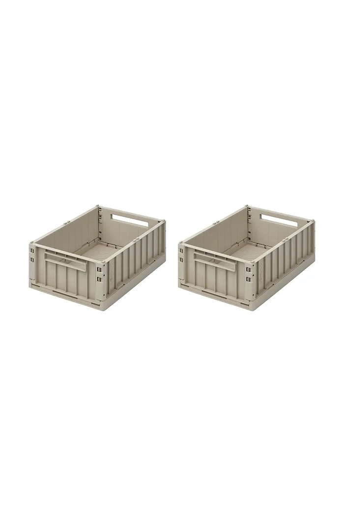 Úložný box Liewood Weston Storage Box M 2-pack 2-pak sivá LW14677