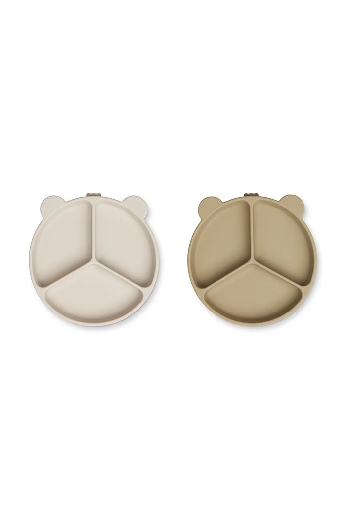 Sada talířů Liewood Stacy Divider Suction Plate 2-Pack 2-pack LW15122 béžová AA00