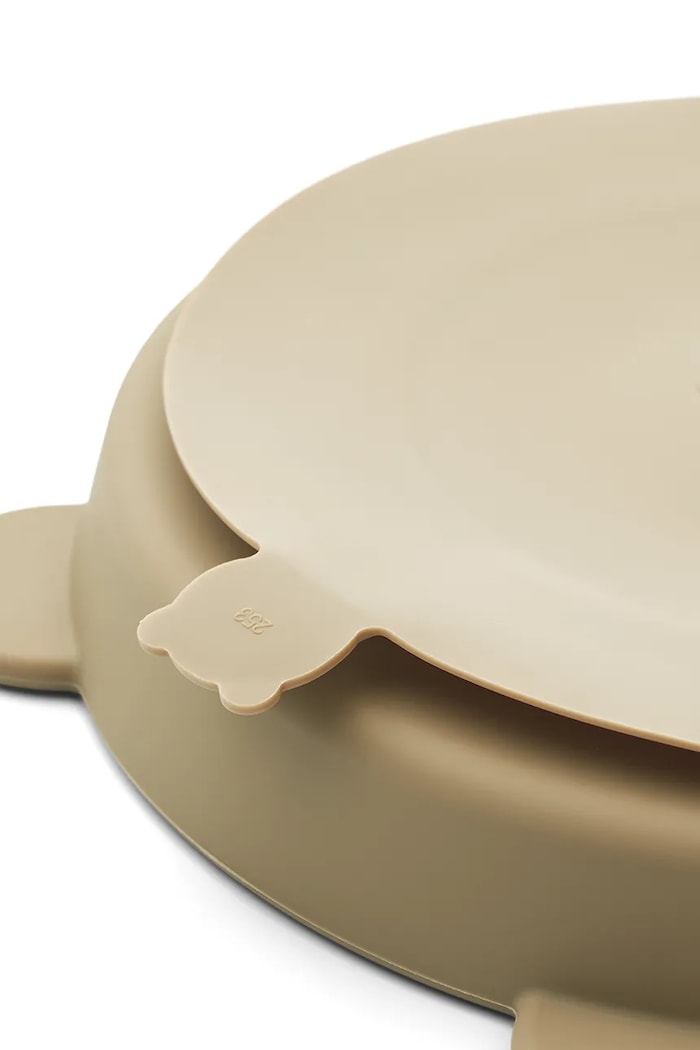 CHLAPEC Sada talířů Liewood Stacy Divider Suction Plate 2-Pack 2-pack LW15122 béžová