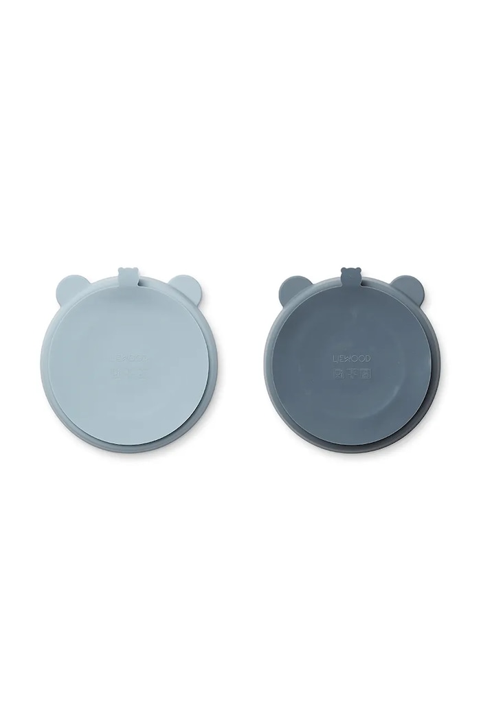 Σετ πιάτων Liewood Stacy Divider Suction Plate 2-Pack 2-pack μπλε LW15122