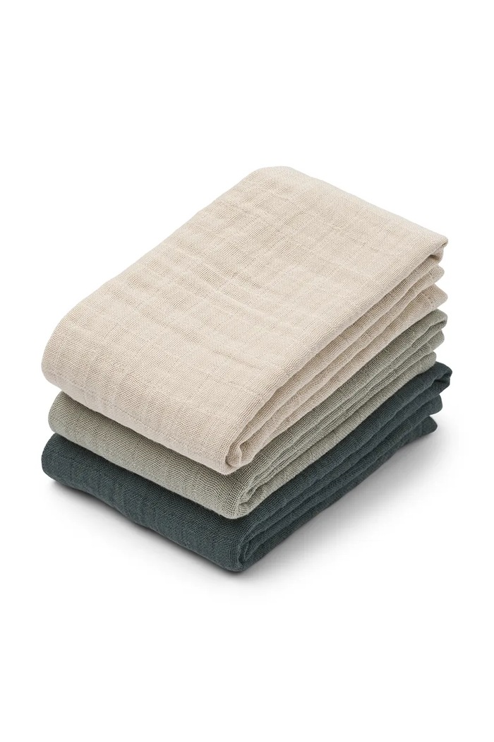 Dětská utěrka Liewood Lewis Muslin Cloth 3-pack 3-pack béžová LW20209