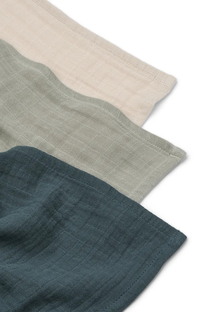 Dětská utěrka Liewood Lewis Muslin Cloth 3-pack LW20209 béžová AW24