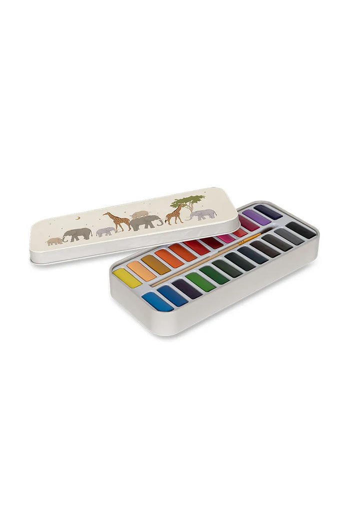 Barve Konges Sløjd WATER COLORS TIN BOX bež KS101734