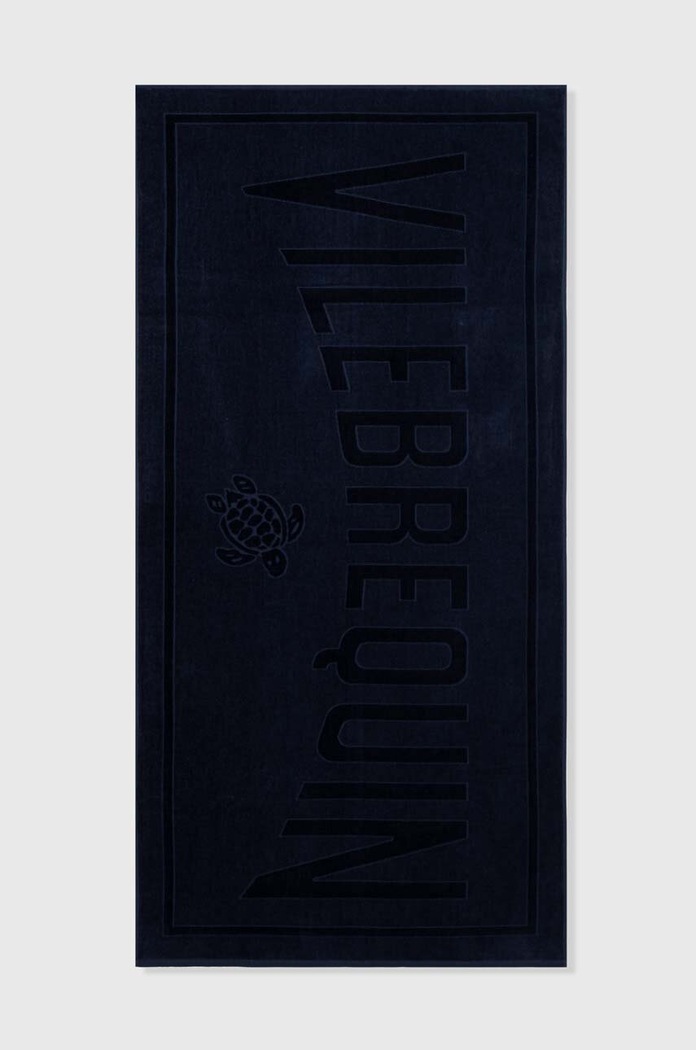 Vilebrequin Плажна кърпа от памук SAND тъмносин SANC1200