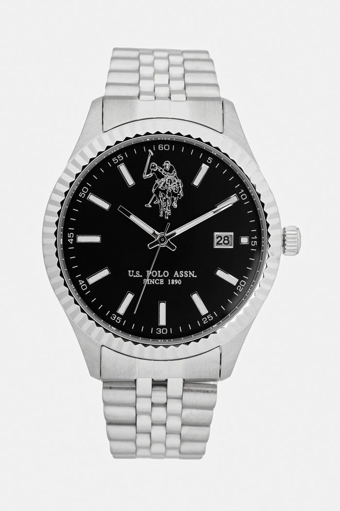 U.S. Polo Assn. zegarek DAMIAN srebrny USP4991BK
