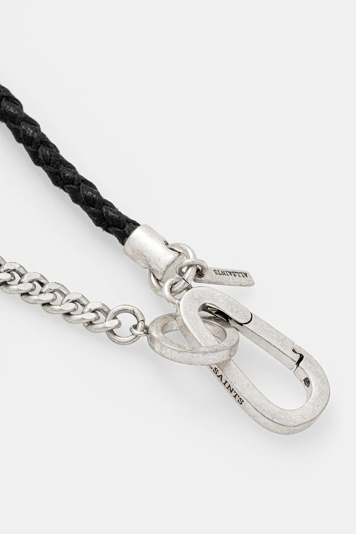 AllSaints bransoletka 37501874SLV041 czarny AW24