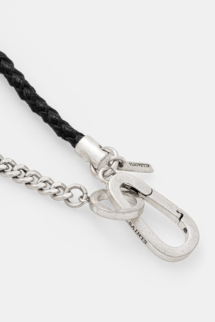 AllSaints bransoletka 37501874SLV041 czarny AW24