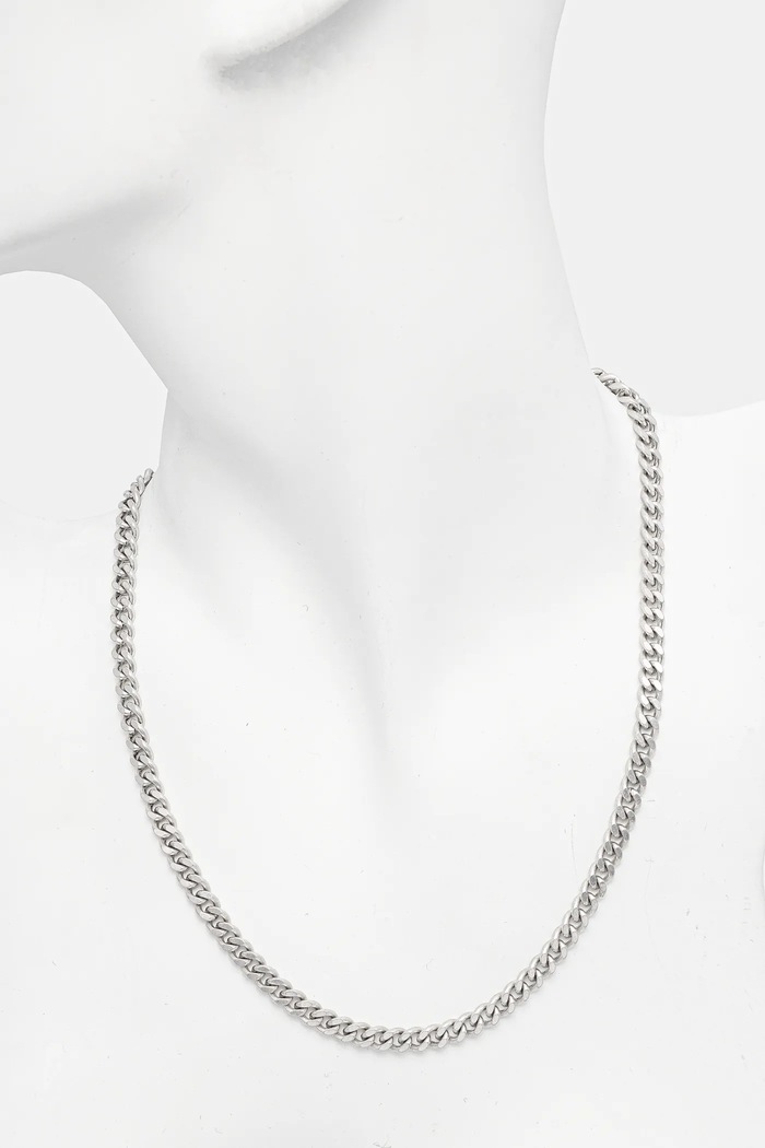 Колие AllSaints 37505222SLV041 сребърен AA00