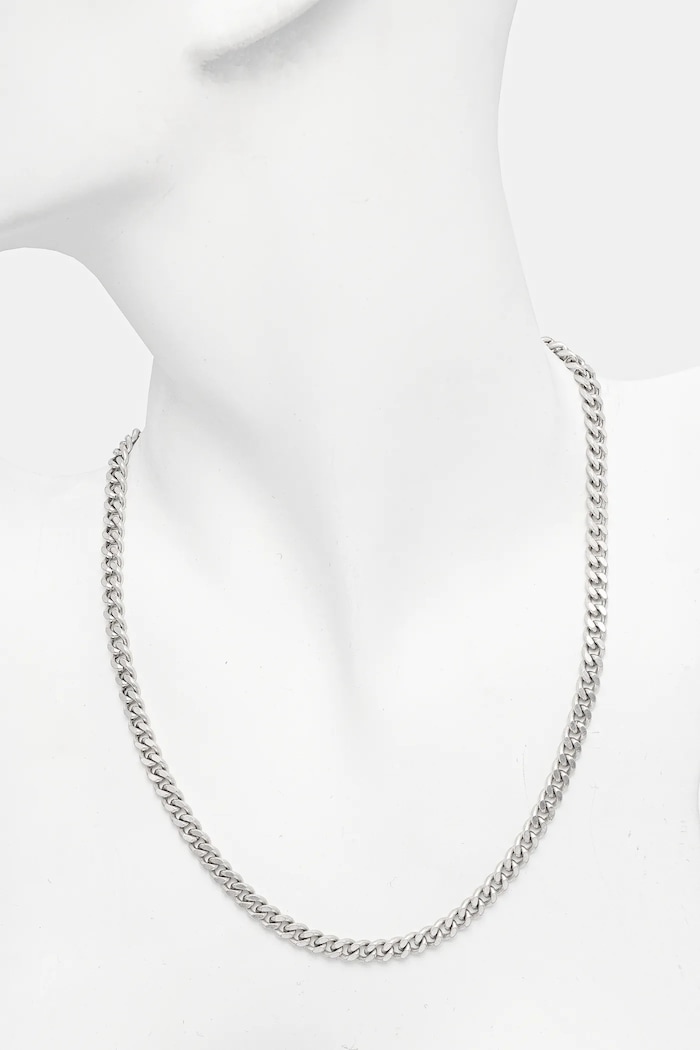 Колие AllSaints 37505222SLV041 сребърен AA00