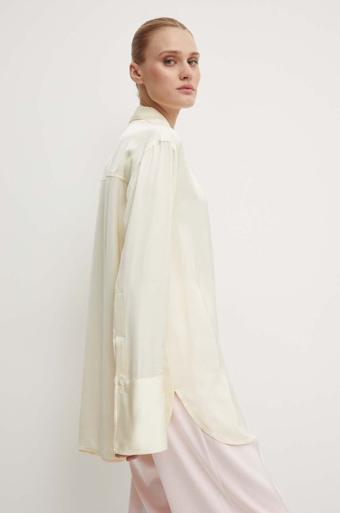 Day Birger et Mikkelsen camasa Felix - Fluid Viscose RD lung bej DAY65243240