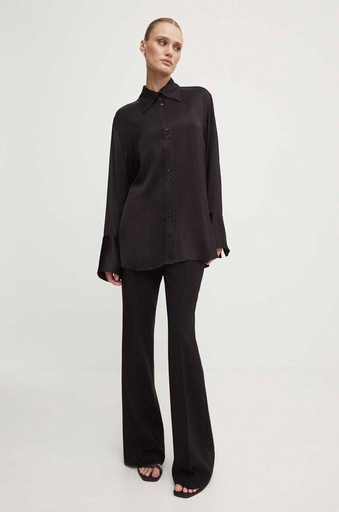 Košeľa Day Birger et Mikkelsen Felix - Fluid Viscose RD DAY65243240 čierna AW24