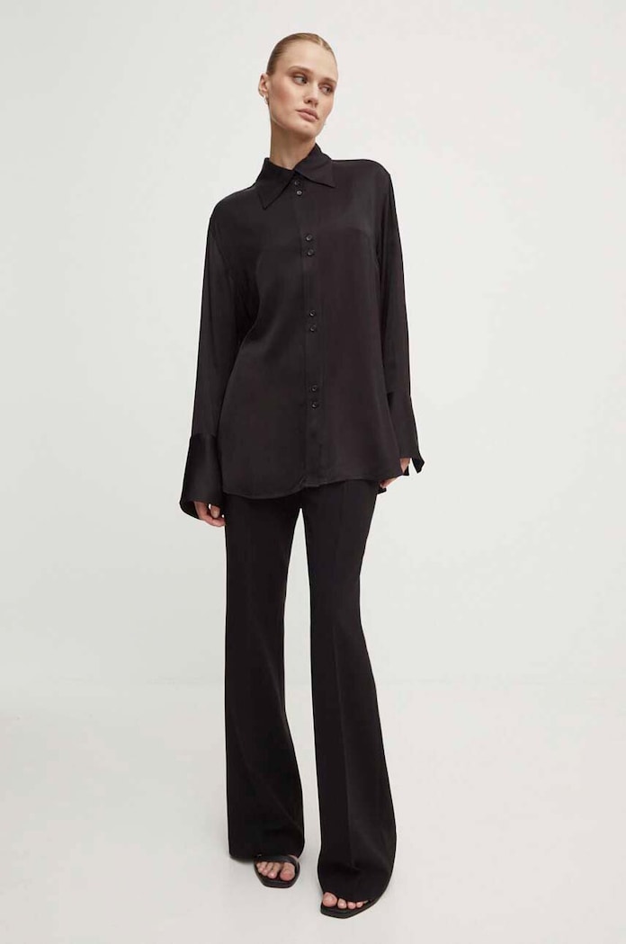 Košeľa Day Birger et Mikkelsen Felix - Fluid Viscose RD DAY65243240 čierna AW24