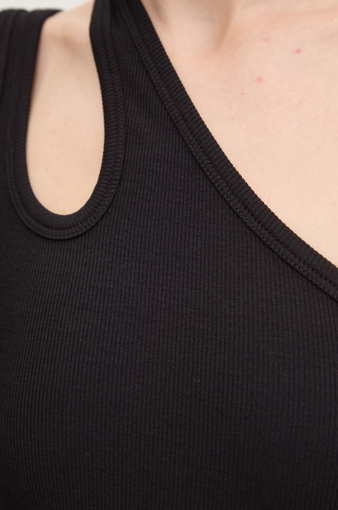 Top Remain Jersey One-Shoulder Top 502223100 čierna