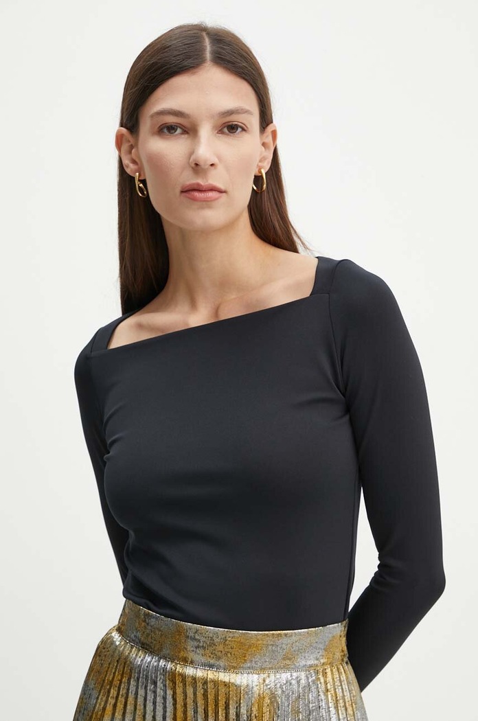 Remain longsleeve Long Sleeve Jersey Top z elastanem czarny 502258100