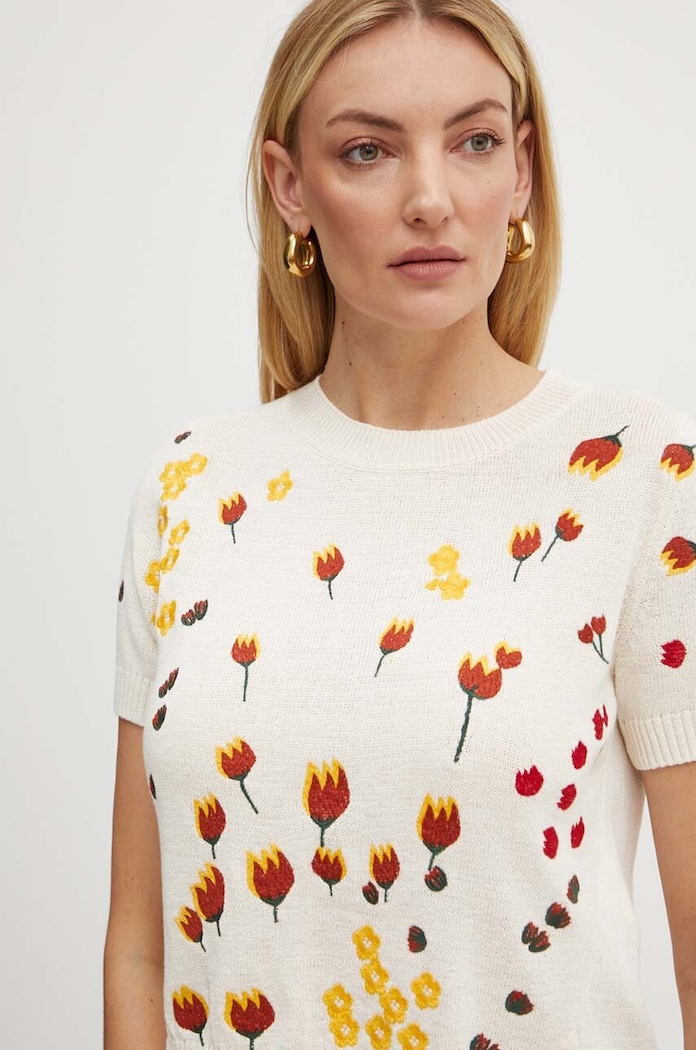 MAX&Co. sweter pozostałe beżowy 2426366071200