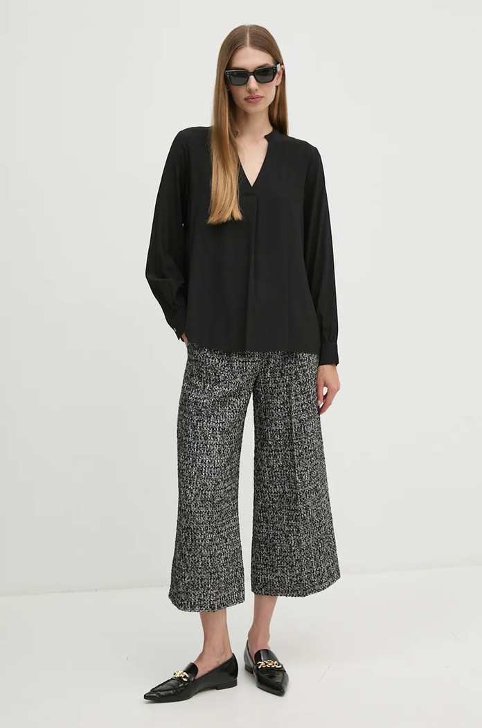 United Colors of Benetton bluzka 59WJDQ097 czarny AW24
