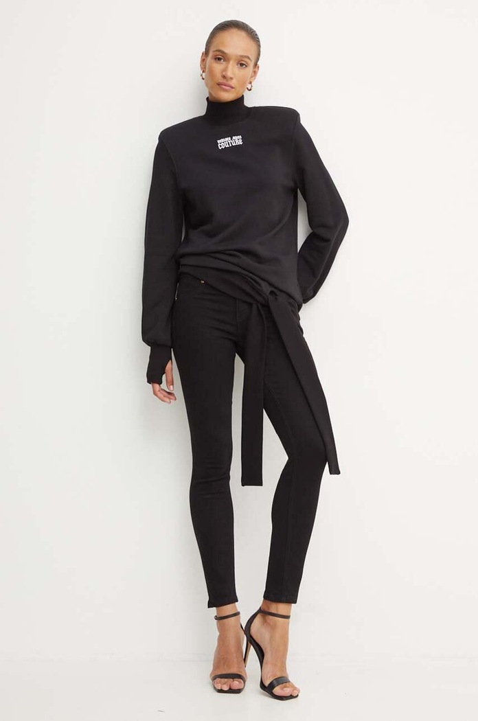 Versace Jeans Couture bluza bawełniana 77HAO972.F0010 czarny AW24