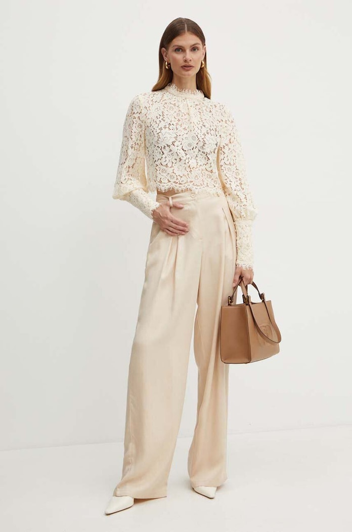 Bardot bluzka LACE GEORGIA 57501TB beżowy SS26