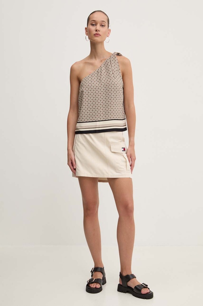 Abercrombie & Fitch Top KI140.4326.408 brązowy AW24