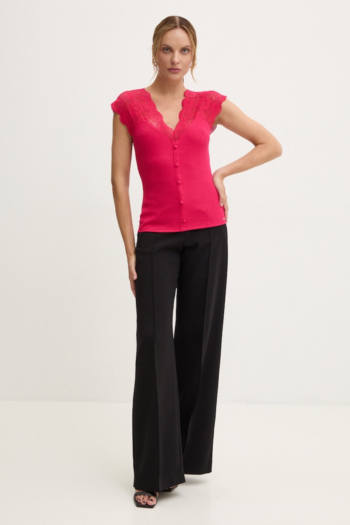 Morgan bluzka DELOR DELOR czerwony AW24