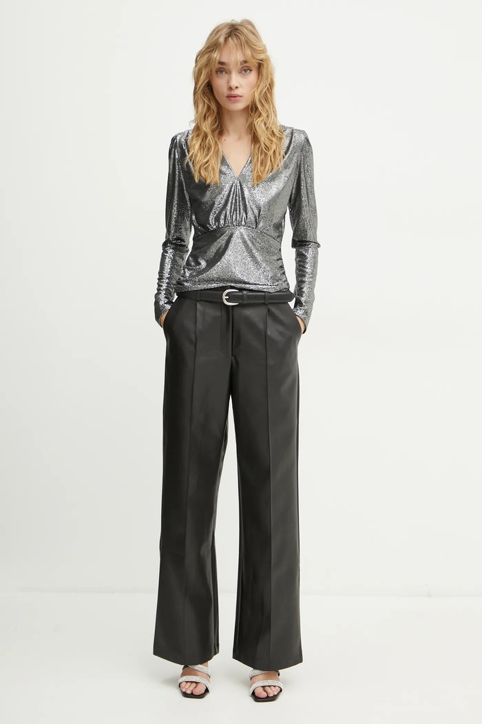 Morgan bluza TSILVER TSILVER argintiu AW24
