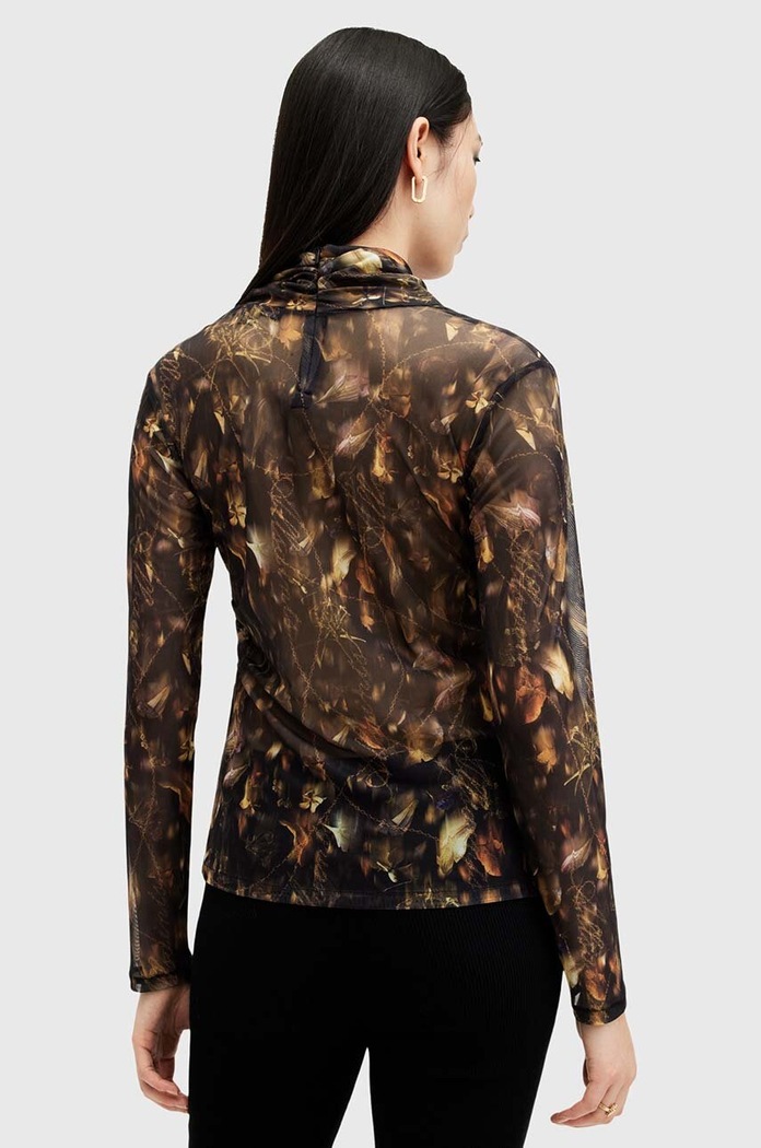 Oblečení Halenka AllSaints TIA MESH TOP W126JB černá