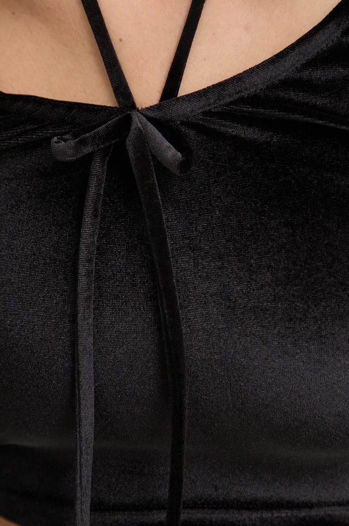 Fiorucci longsleeve in velluto W01FMTLO115VR01BK01 nero