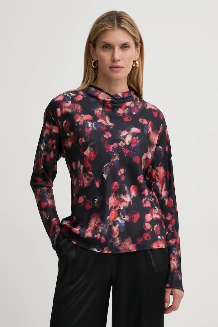 Pamučna bluza A.L.C. Georgia večernje crna 5TOPS00103
