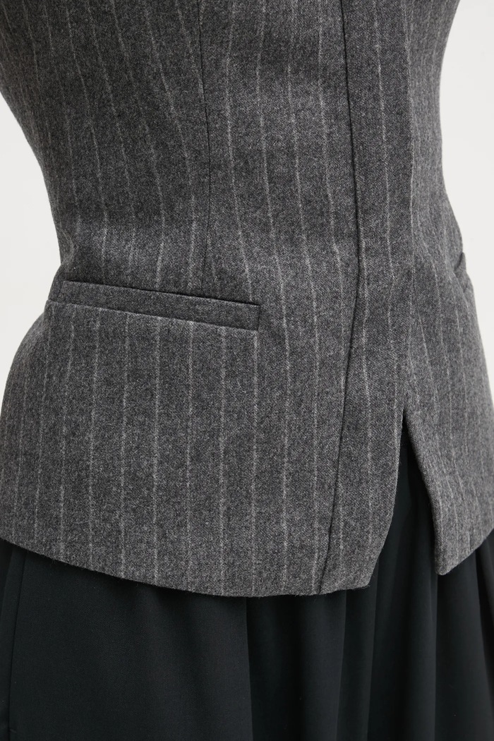 Vlnená blúzka A.L.C. Renee 5TOPS01726 sivá