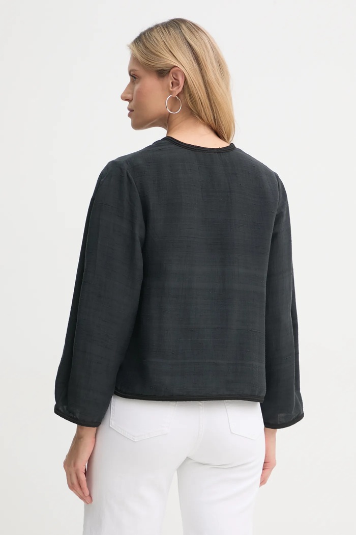 Oblečení Hedvábné tričko By Malene Birger MINEAS 102436 černá
