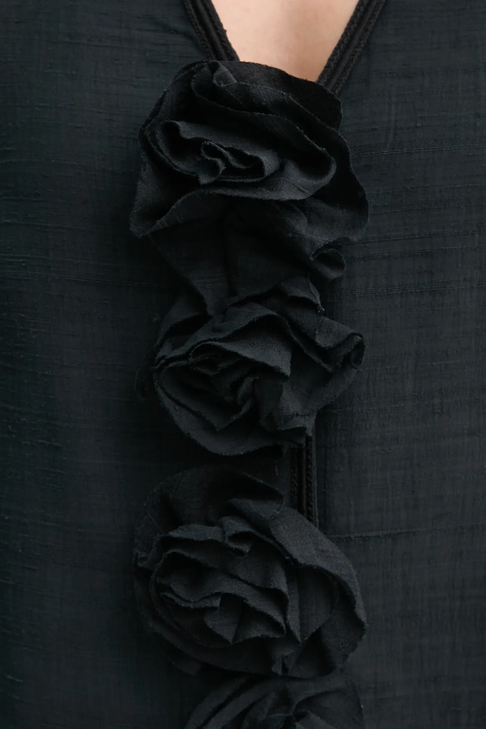Hedvábné tričko By Malene Birger MINEAS 102436 černá