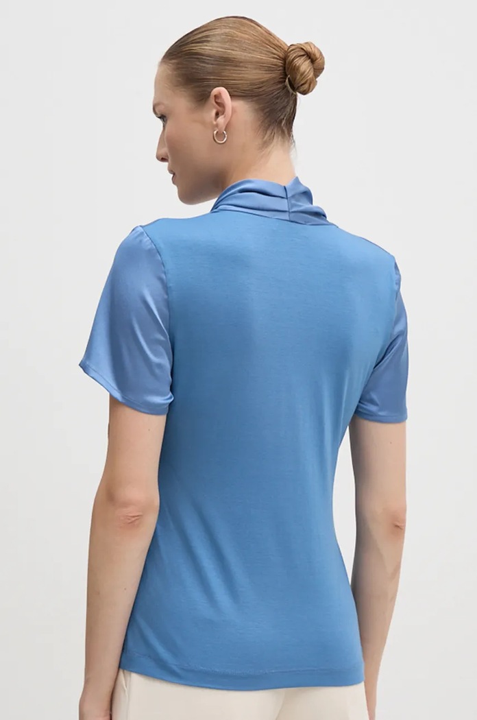 Sandro Ferrone bluza SFS7YBEMALYS albastru AW24