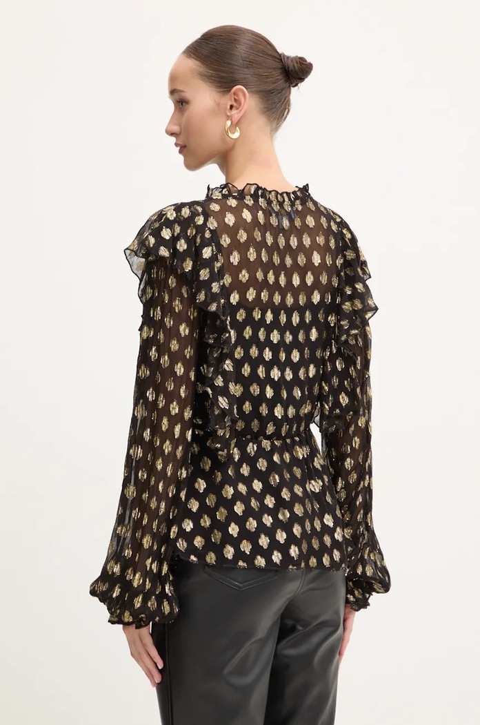 Blúzka Never Fully Dressed Primrose Blouse NFDTO1459 čierna AW24
